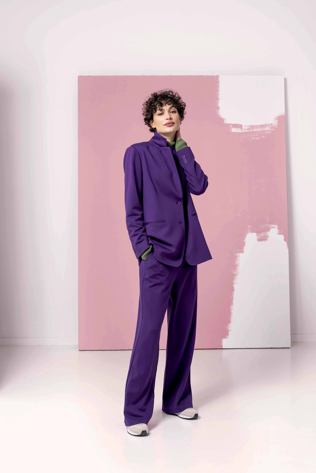 Pants Wide - Plum