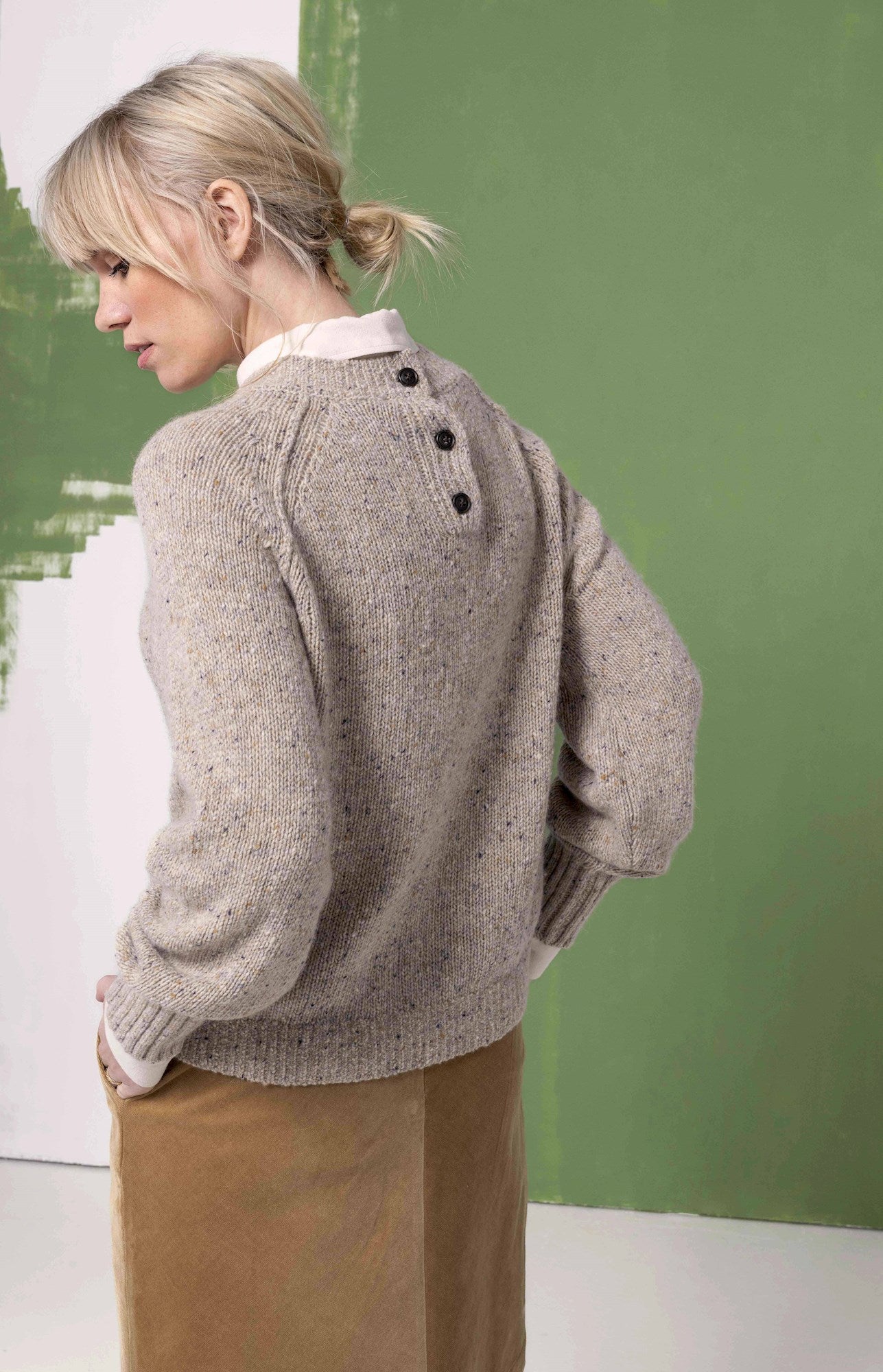 Sweater Buttons - Beige