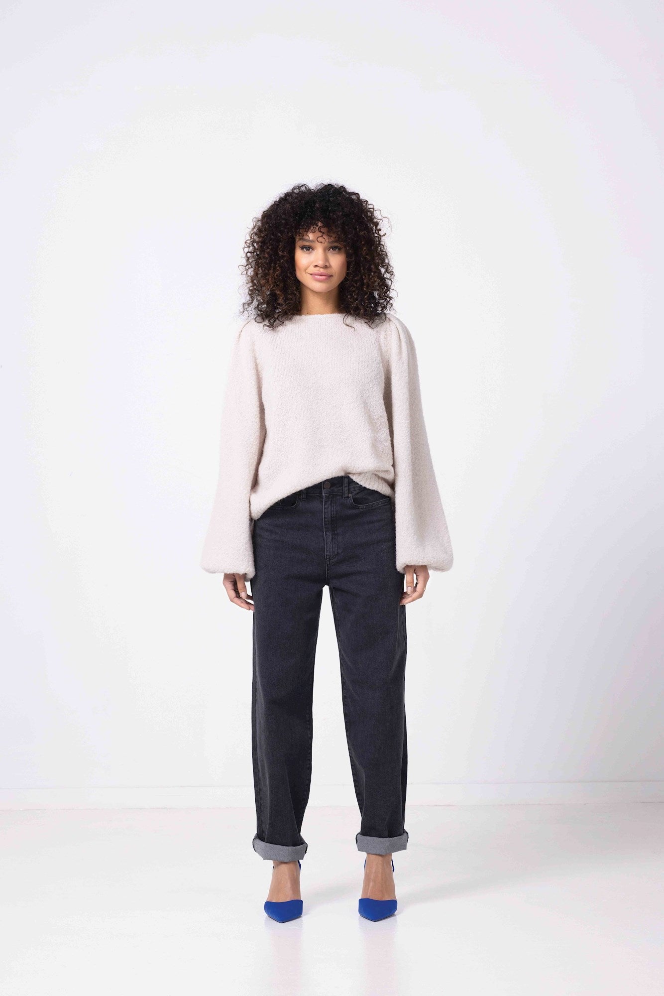 Jazzy Balloon Leg - Washed Black