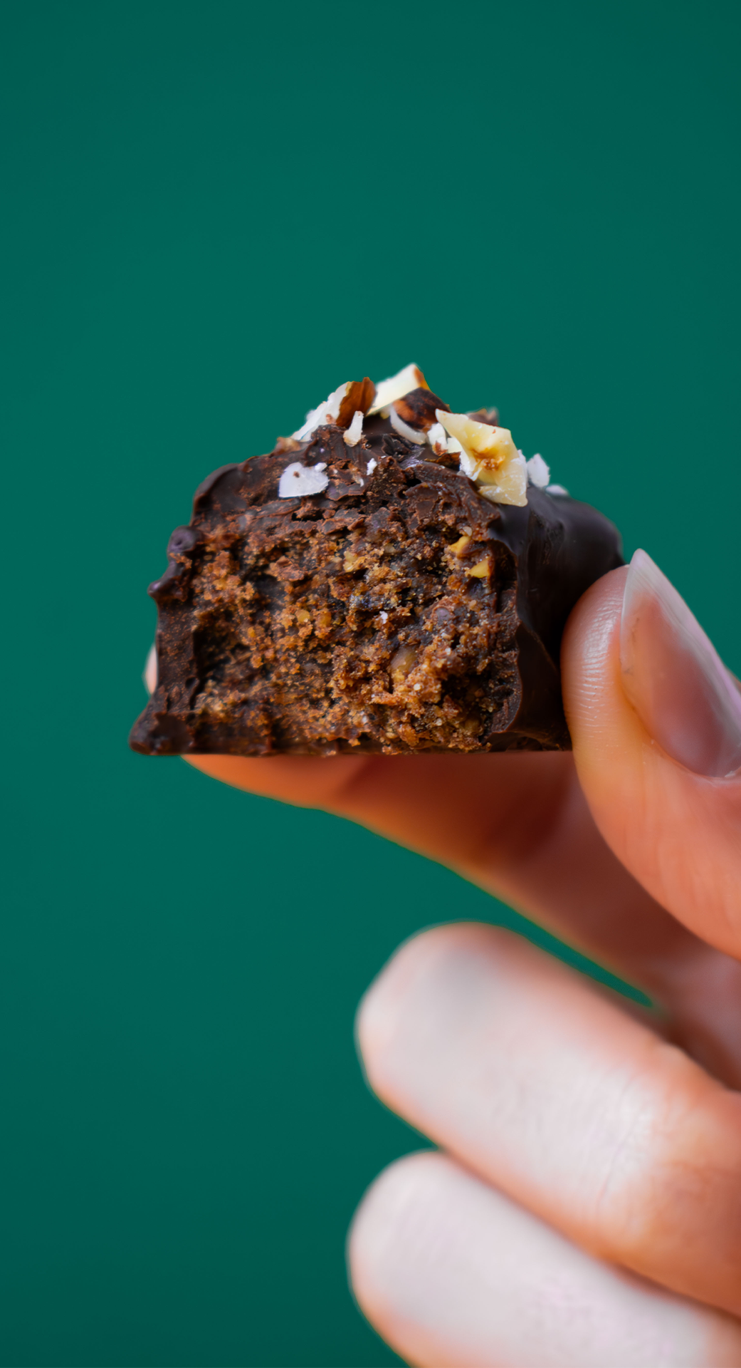Dark chocolate hazelnut bar organic + vegan + gluten-free