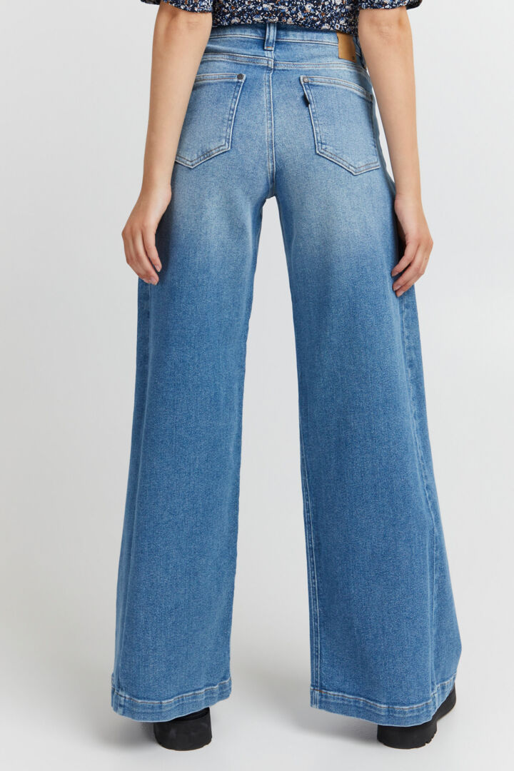 Pzliva Jeans - Wide Leg Light Blue Denim