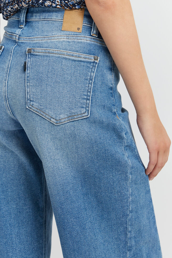 Pzliva Jeans - Wide Leg Light Blue Denim