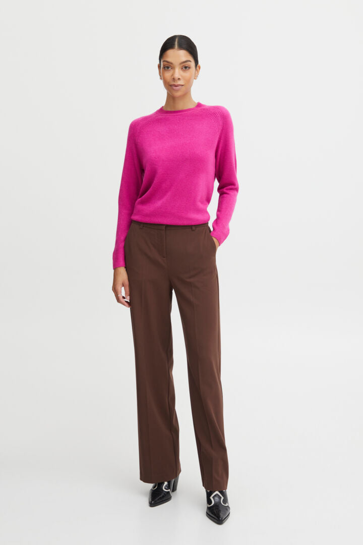 Bydanta Wide Leg Pants 2 - Woven - Chicory Coffee