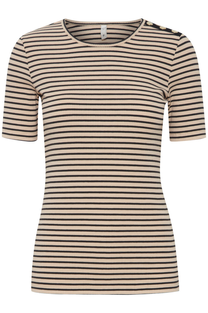 Pzhavana SS Tshirt - Irish Cream Striped