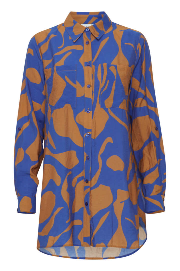 Pzdelphi Shirt - Tobacco Brown Printed