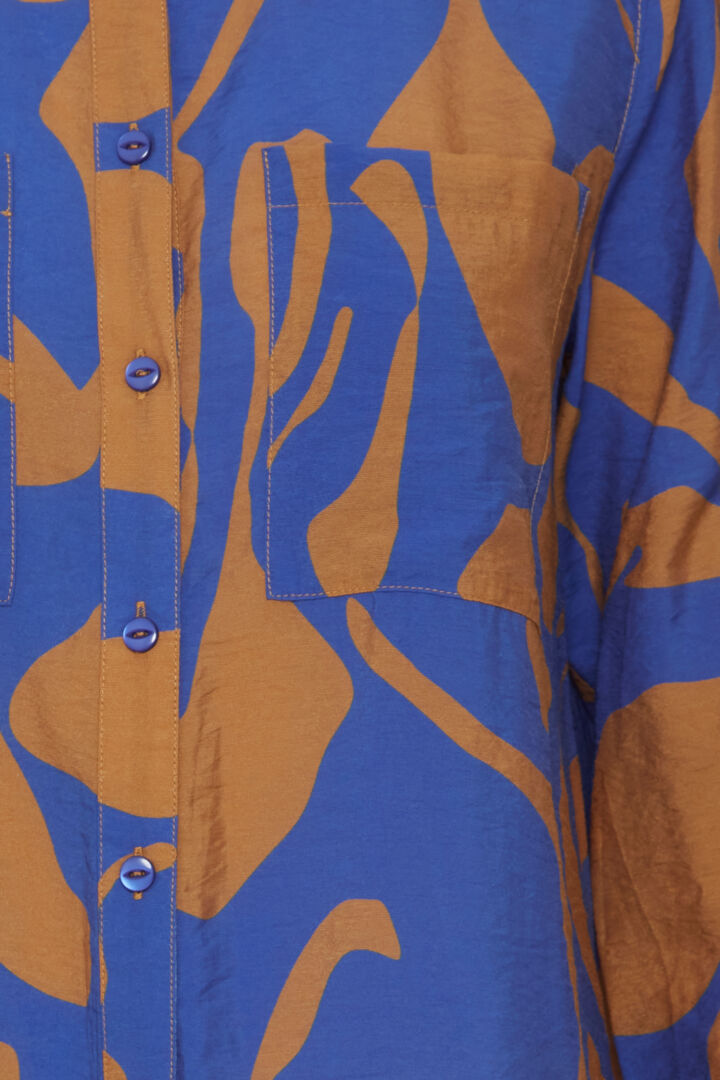 Pzdelphi Shirt - Tobacco Brown Printed