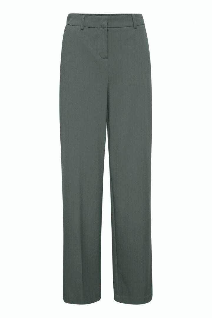Bydanta Wide Leg Pants 2 - Woven - Cilantro