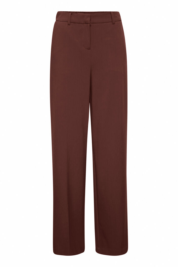 Bydanta Wide Leg Pants 2 - Woven - Chicory Coffee