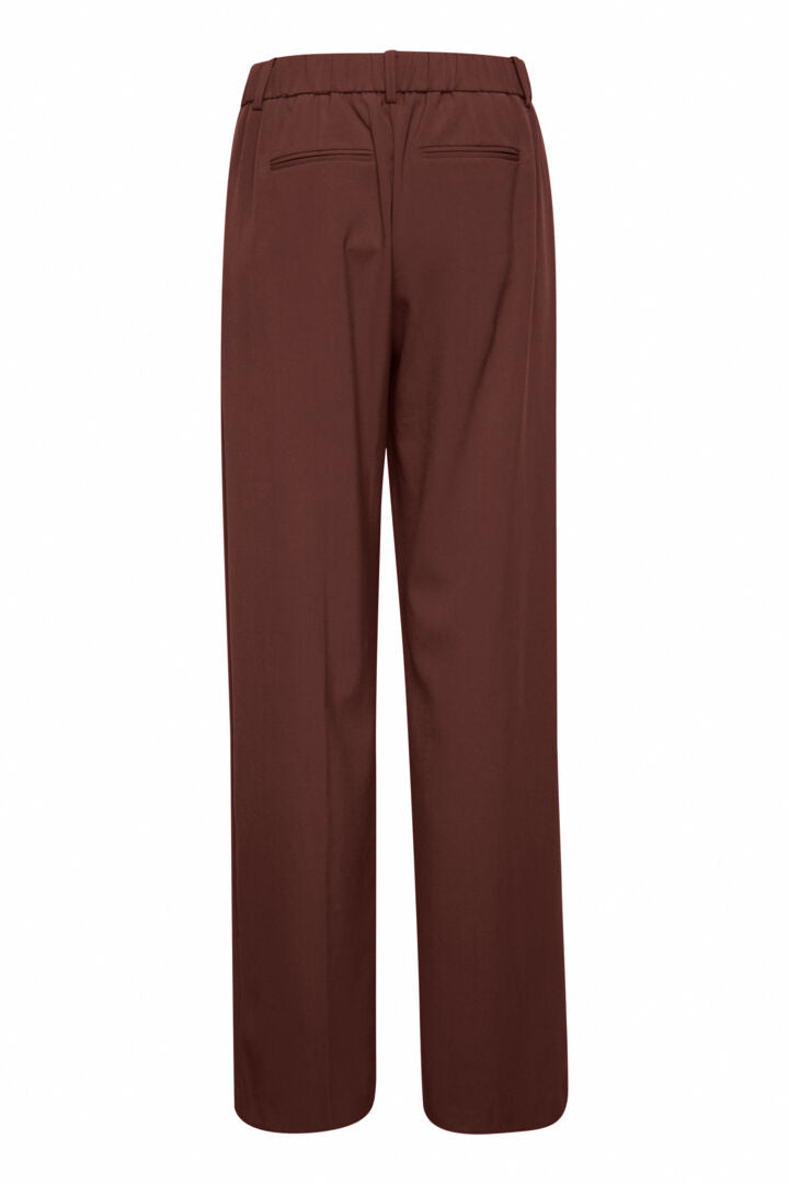 Bydanta Wide Leg Pants 2 - Woven - Chicory Coffee