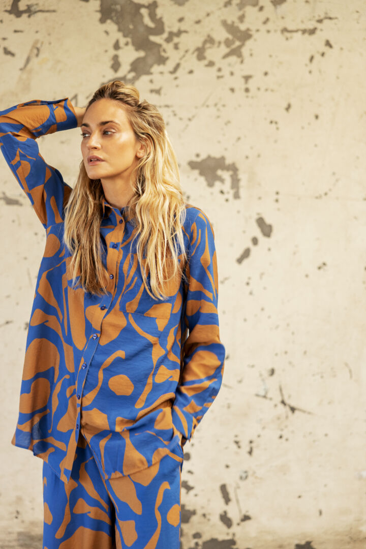 Pzdelphi Shirt - Tobacco Brown Printed