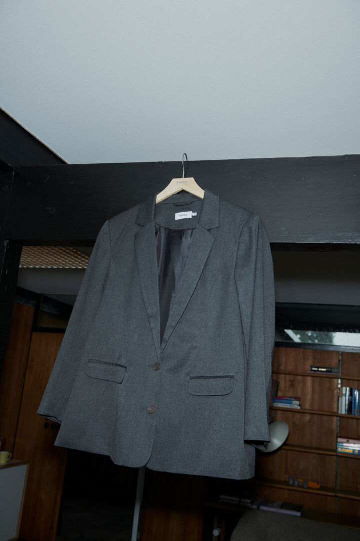 Fplea Blazer Charcaol Melange