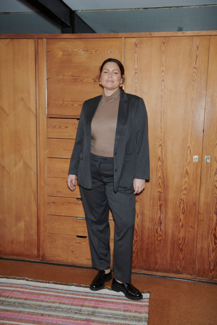 Fplea Blazer Charcaol Melange