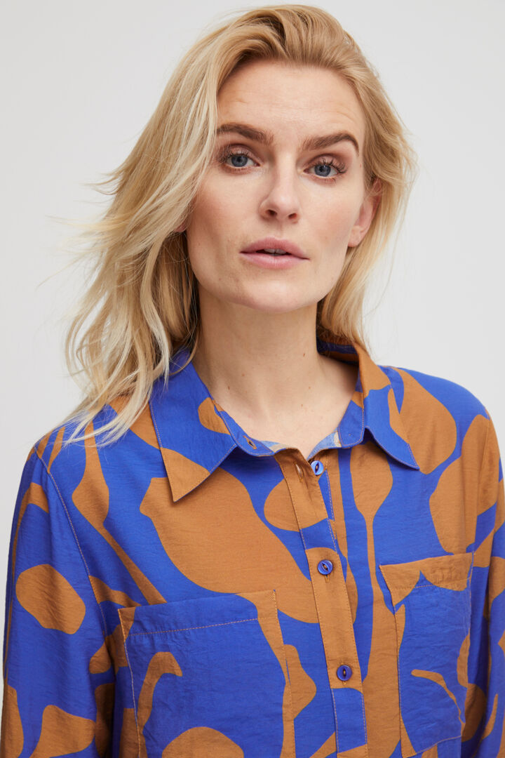 Pzdelphi Shirt - Tobacco Brown Printed