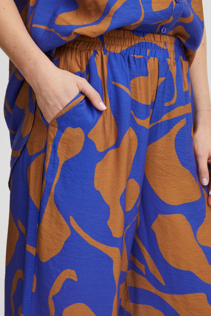 Pzdelphi Pant - Tobacco Brown Printed
