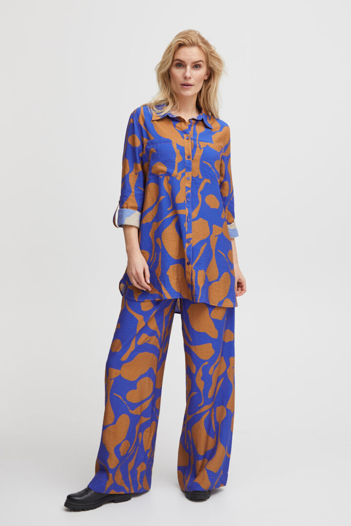 Pzdelphi Shirt - Tobacco Brown Printed