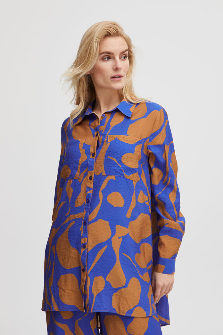 Pzdelphi Shirt - Tobacco Brown Printed