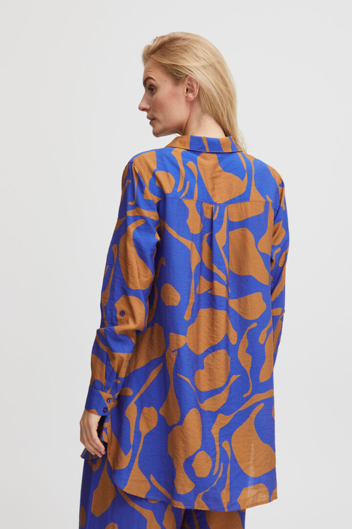 Pzdelphi Shirt - Tobacco Brown Printed