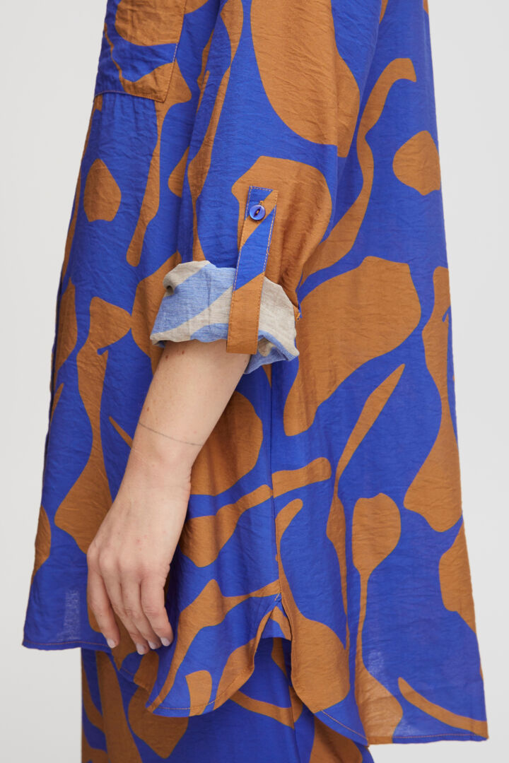 Pzdelphi Shirt - Tobacco Brown Printed