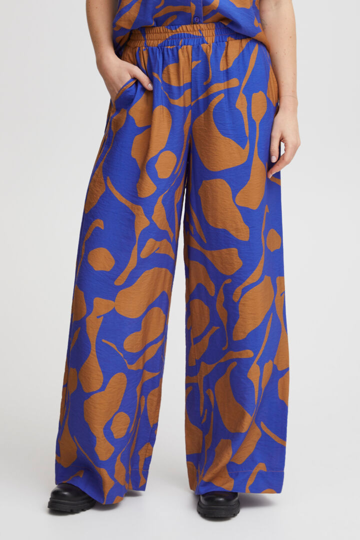 Pzdelphi Pant - Tobacco Brown Printed