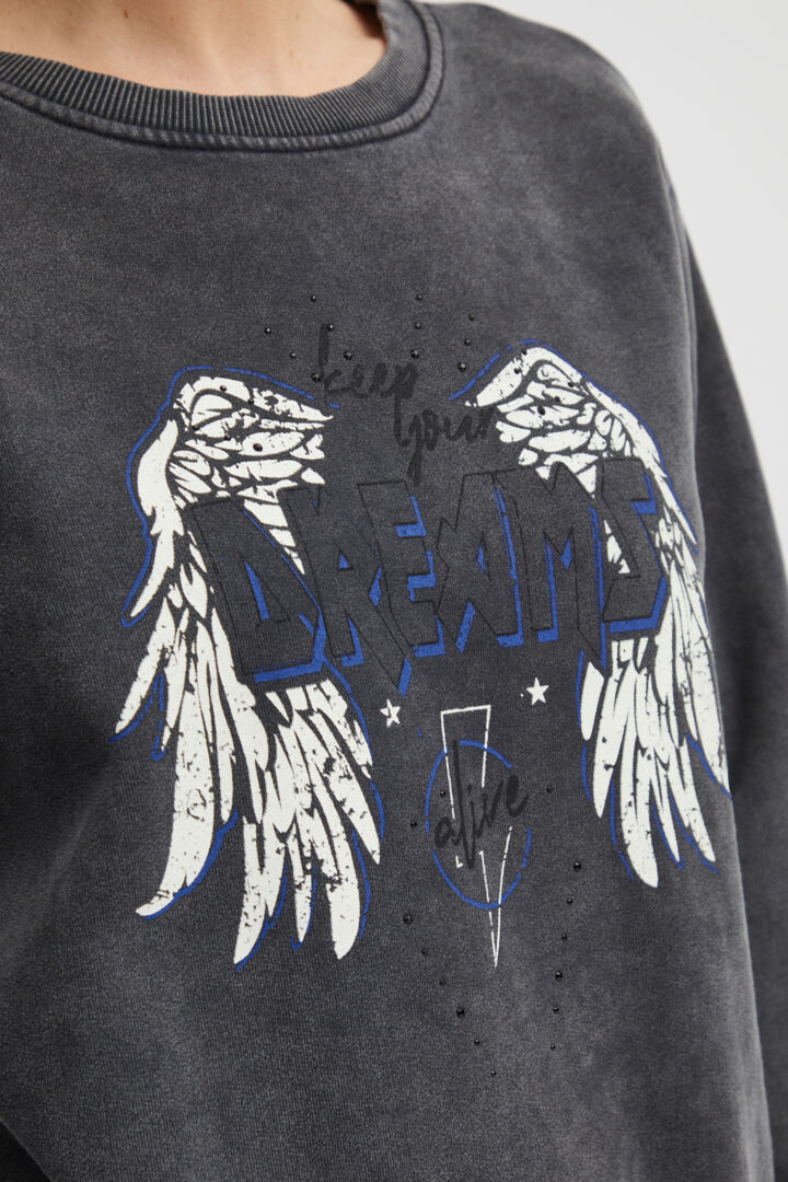 Pzallie Sweatshirt - Raven