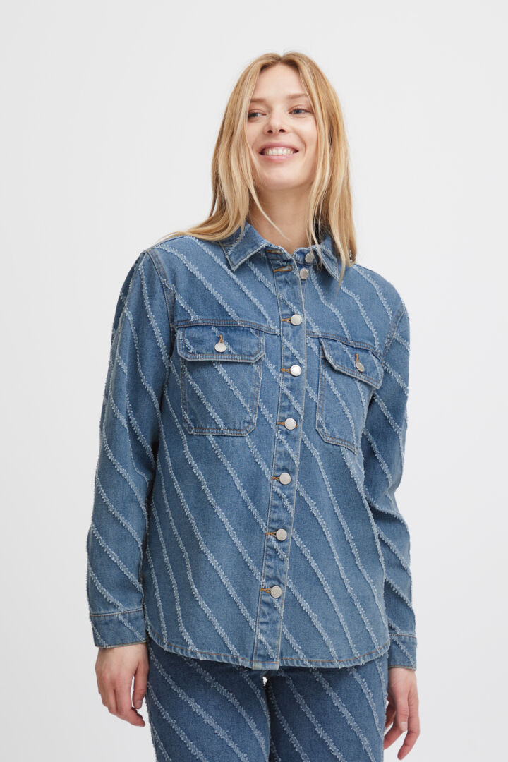 Bykitta Shirt - Mid Blue Denim
