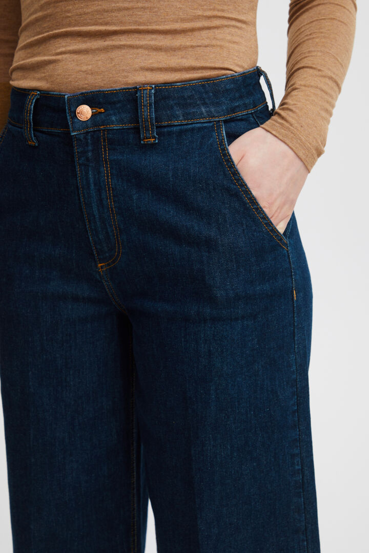 Bykato Bykomma Cropped Jeans - Dark Blue