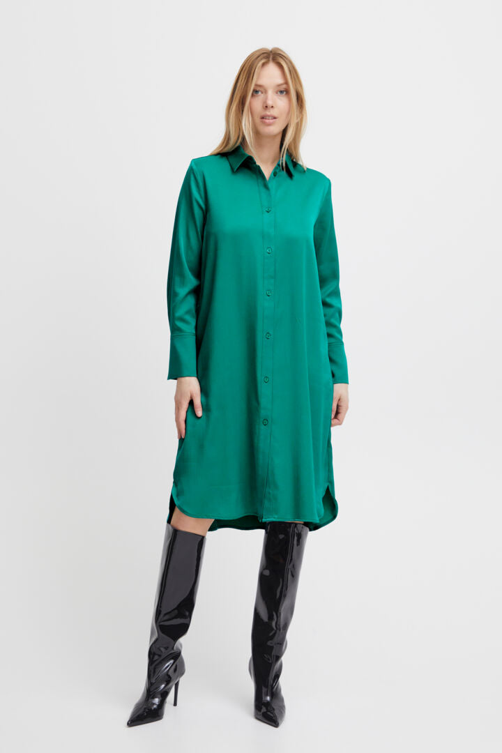 Byjimsa Shirt Dress - Cadmium Green