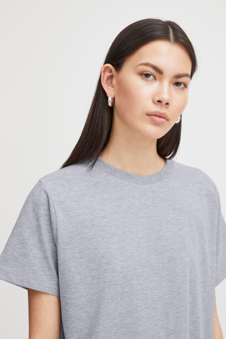 Ihpalmer Loose SS - Grey Melange