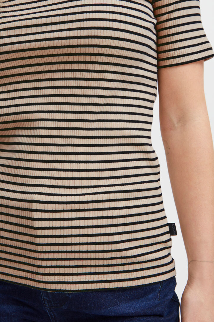 Pzhavana SS Tshirt - Irish Cream Striped
