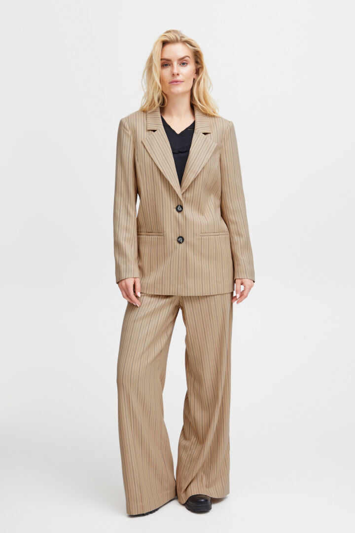 Pzjanna Blazer - Irish Cream Stripe