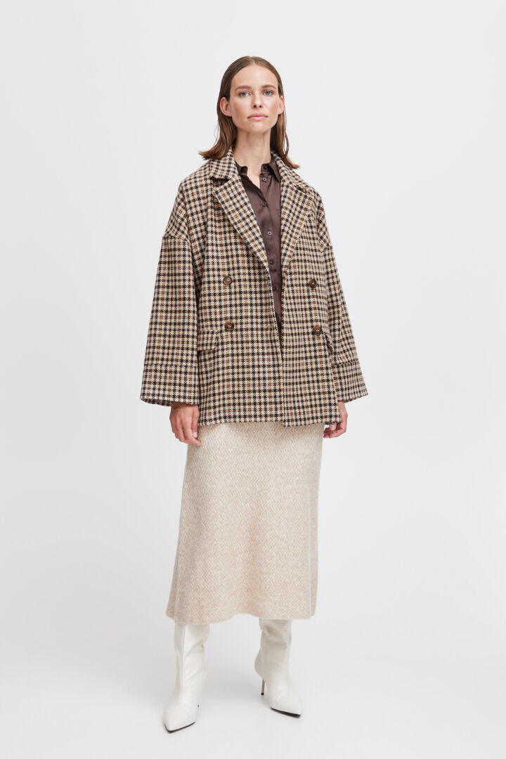 Bybitine Coat - Outerwear - Poseidon Mix