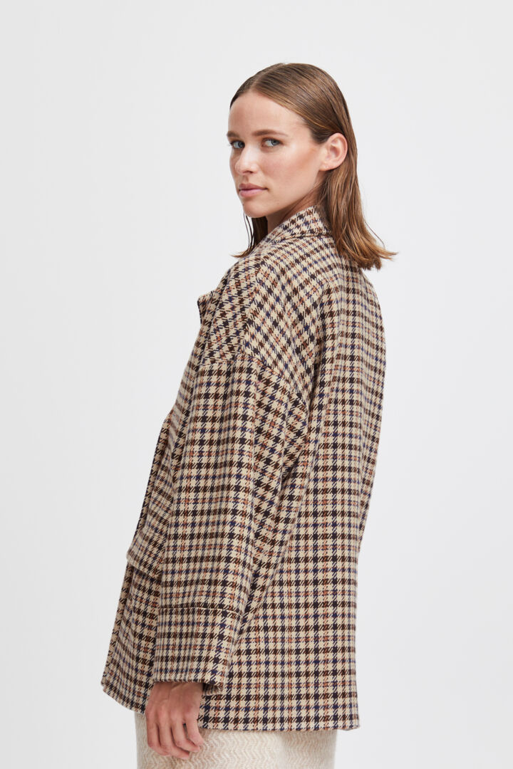 Bybitine Coat - Outerwear - Poseidon Mix