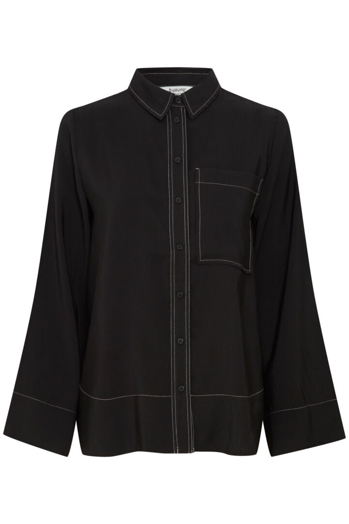 Byhanva Vneck Shirt - Black