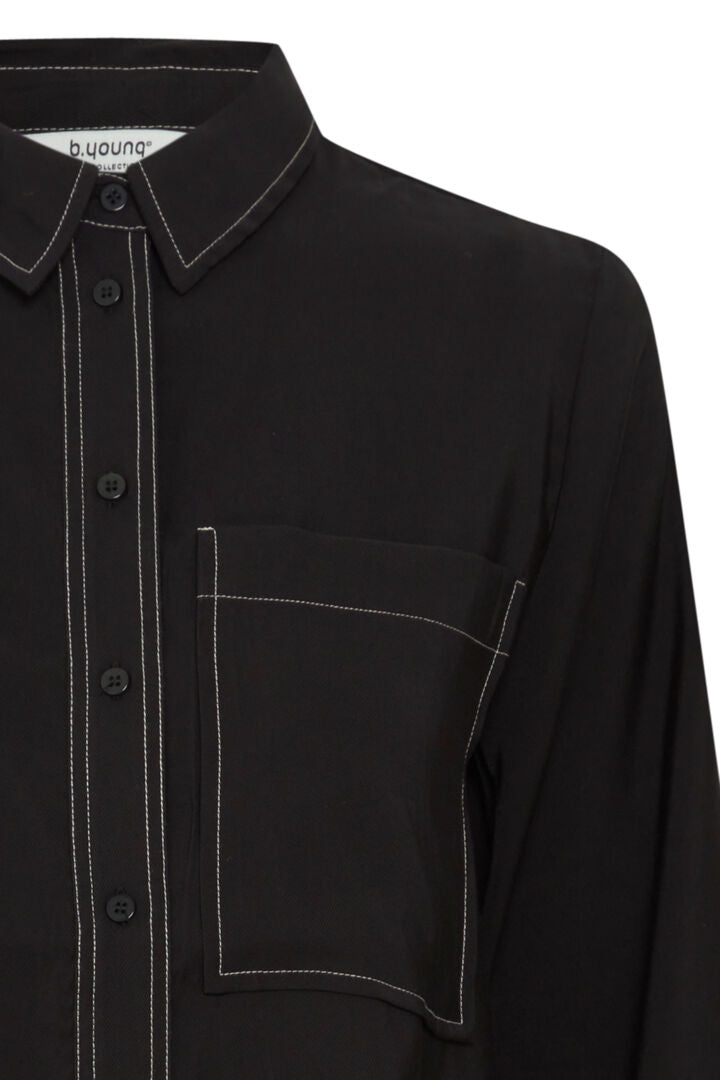 Byhanva Vneck Shirt - Black