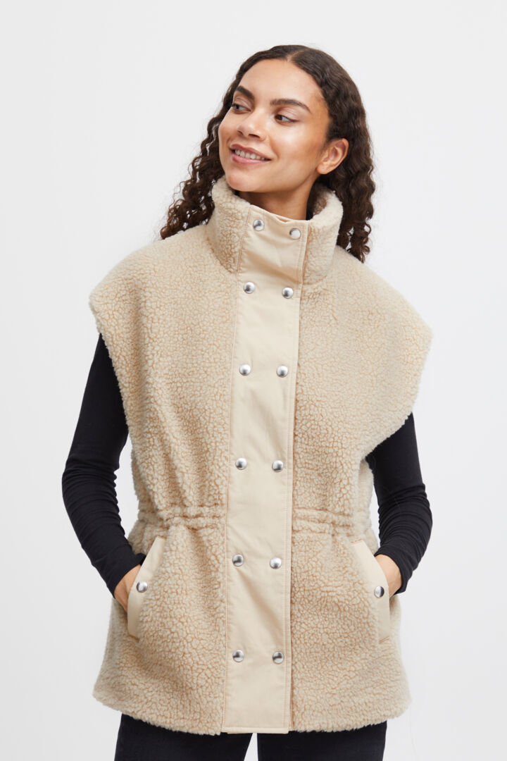Bycotty Waistcoat - Cement