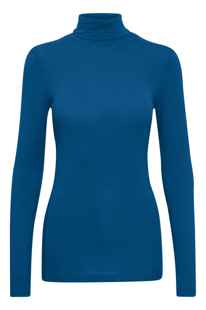 Pamila Roll Neck Jersey - Poseidon