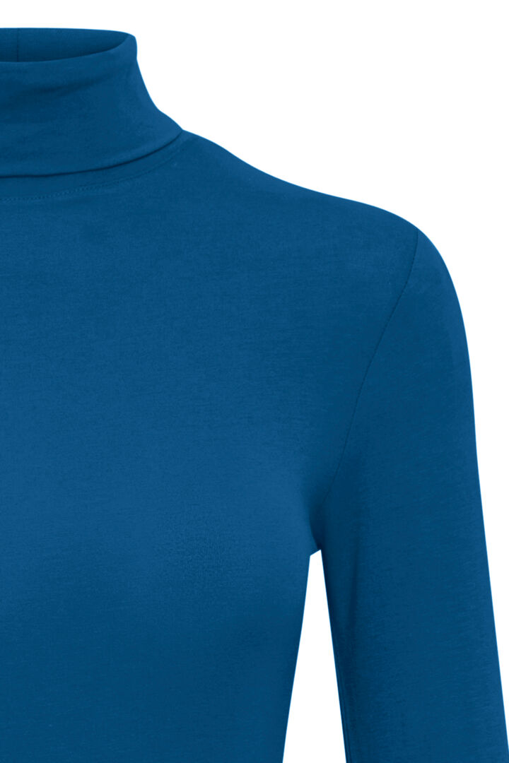 Pamila Roll Neck Jersey - Poseidon