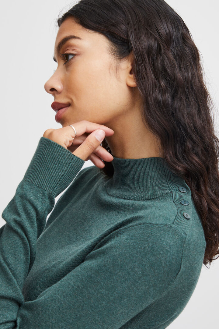 Bymmpimba1 Button Jumper - Cilantro Melange