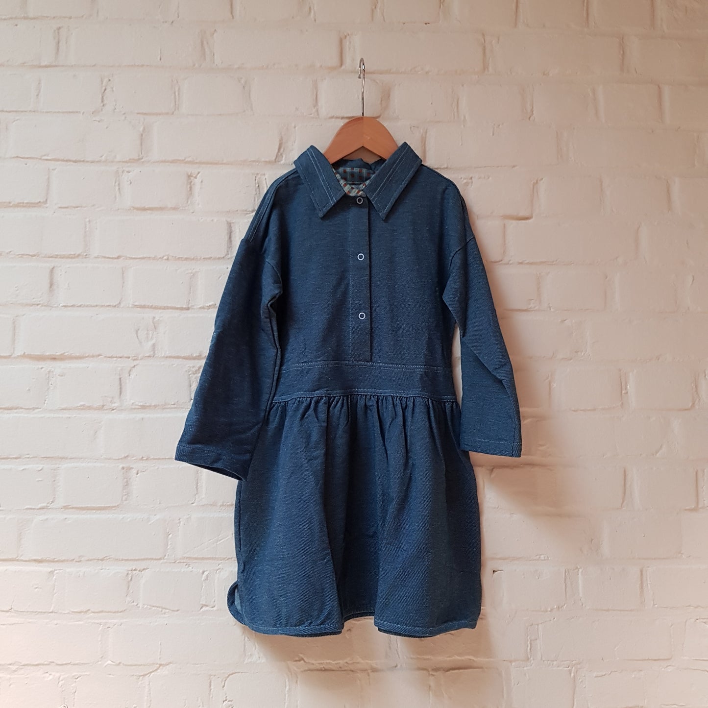 Geertje Dress - Punto Di Milano Blue