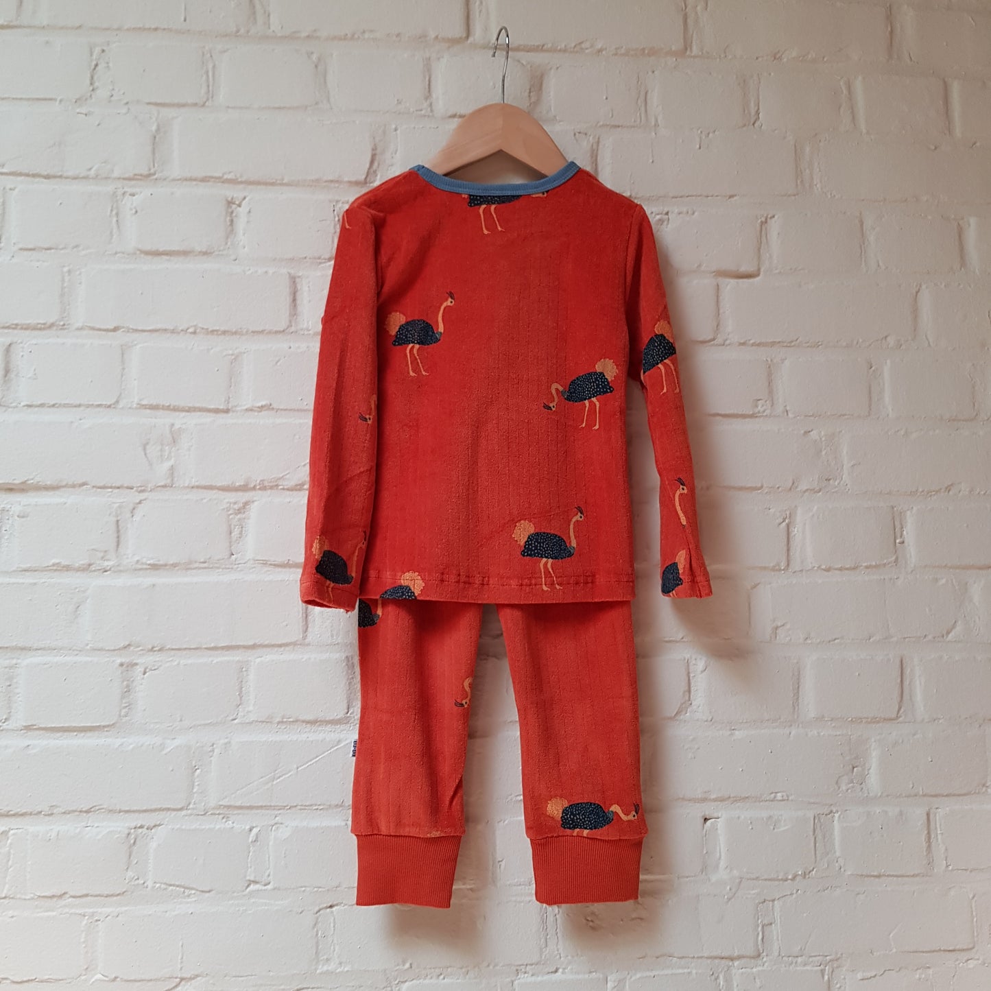 Pyjama Long Velvet Velours - Ostrich