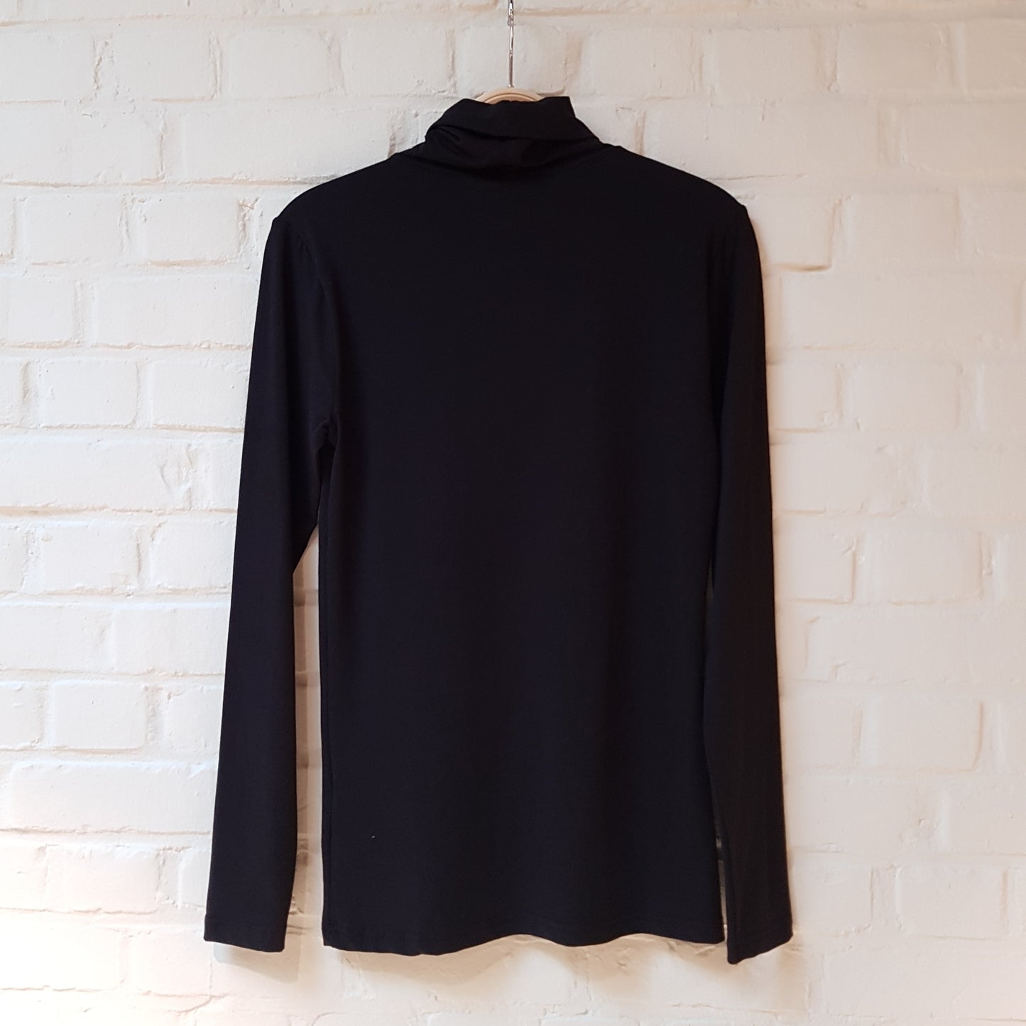 Pamila Roll Neck Jersey - Black