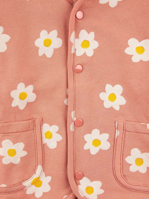Baby Little Flower - Buttonned Sweatshirt