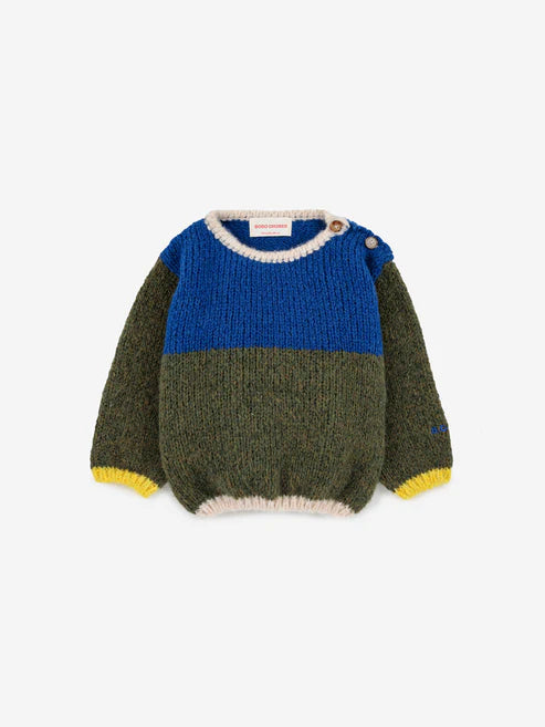 Baby Color Block Blue - Jumper