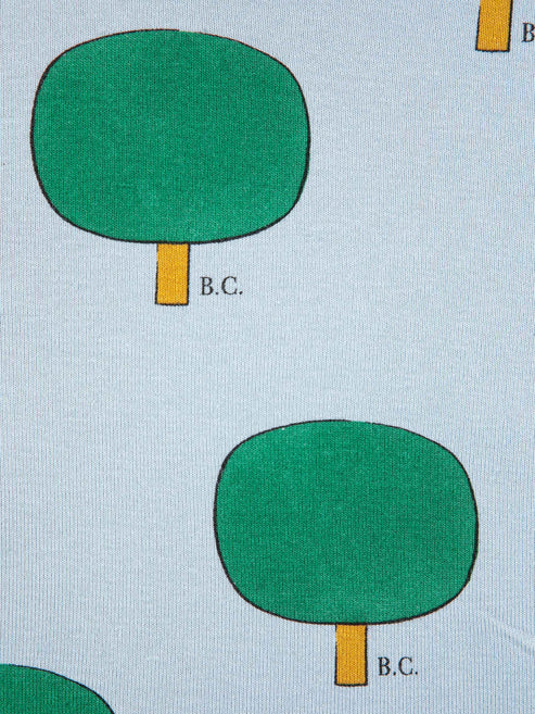 Green Tree All Over Turtle Neck - T-shirt