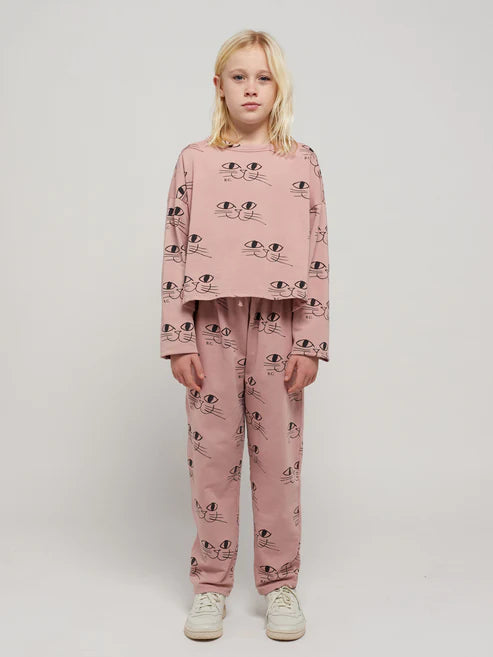 Smiling Cat - Cropped Sweatshirt