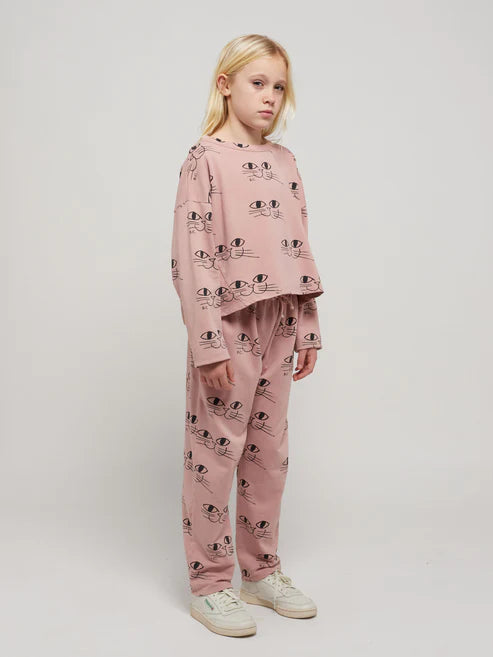 Smiling Cat - Cropped Sweatshirt