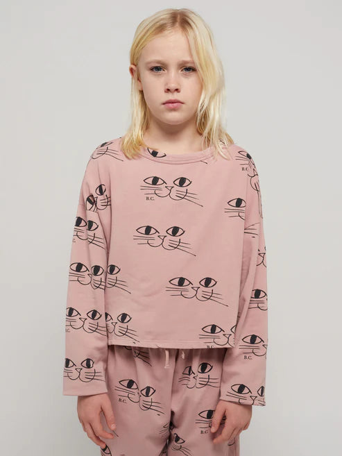 Smiling Cat - Cropped Sweatshirt