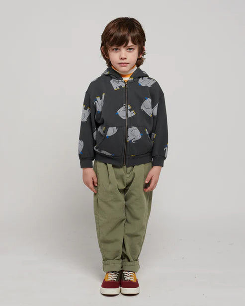 The Elephant All Over Zipped - Hoodie