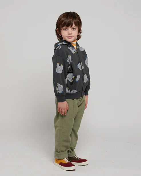 The Elephant All Over Zipped - Hoodie