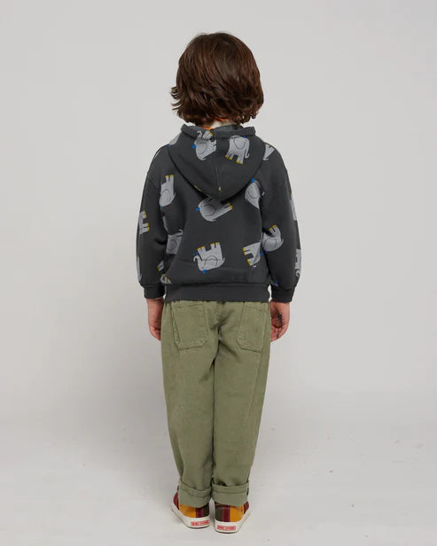 The Elephant All Over Zipped - Hoodie